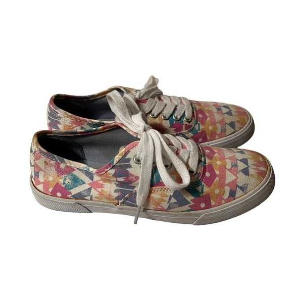 Aeropostale Multicolored Aztec Design Sneakers Size 8 - Picture 4 of 8